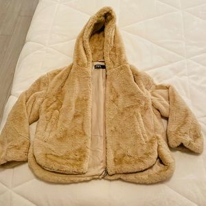 BRAND NEW! ZARA faux fur bomber coat/jacket